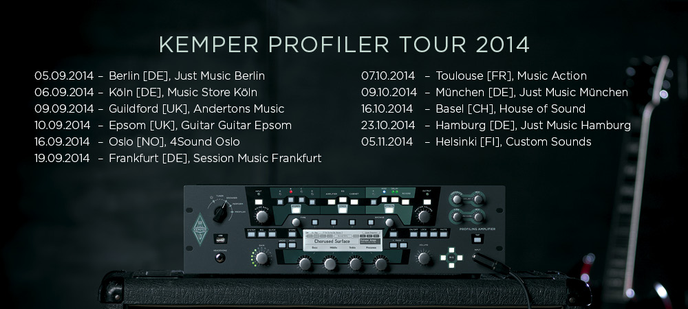 Kemper Profiler Workshop Tour 2014